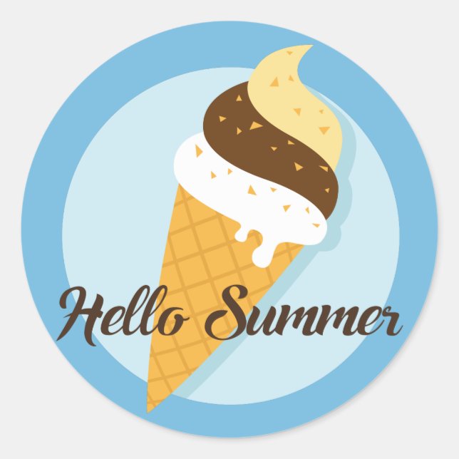 Ice Cream Hello stickers (Front)