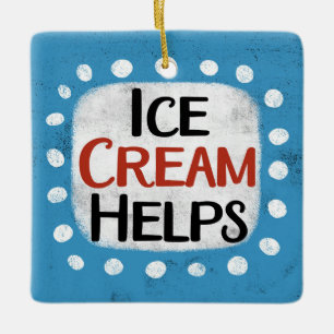 Ice Cream Helps Ornament