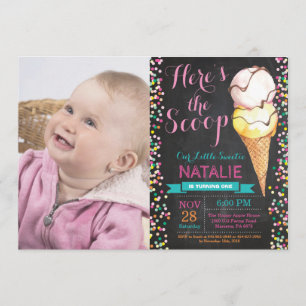Ice Cream Invitation Anniversaire Tableau de bord 