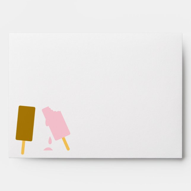 Ice Cream Invitation Envelope (Front)