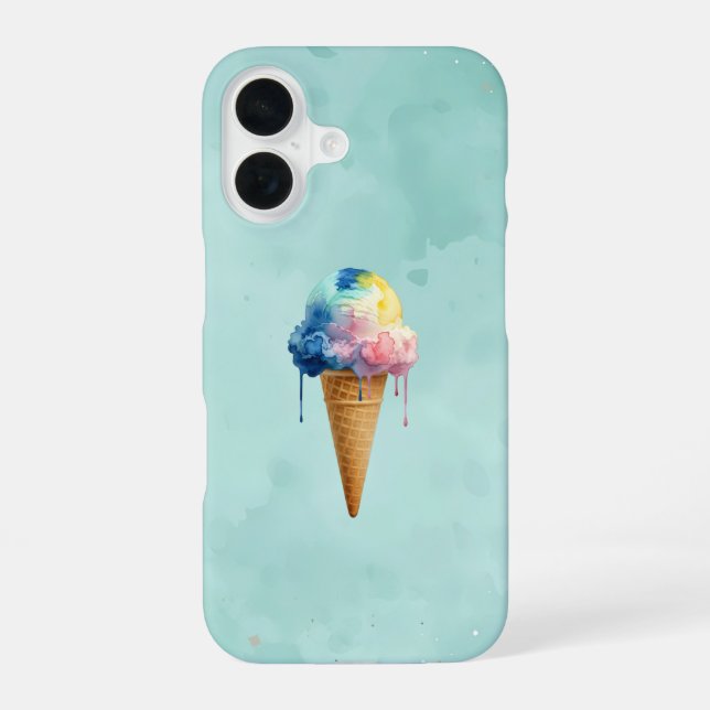 Ice Cream iPhone 16 Case (Back)