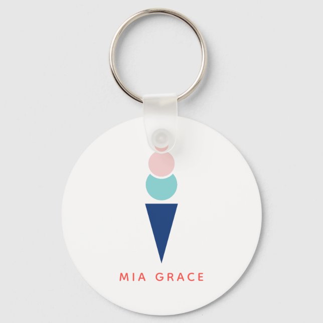 Ice Cream Keychain (Front)