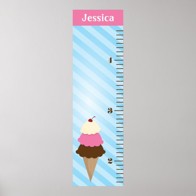Ice Cream Kids Growth Chart (Front)