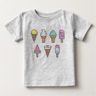 Ice-cream kids top - choose your own colour!