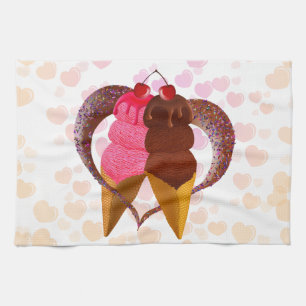 Ice cream kitchen towel