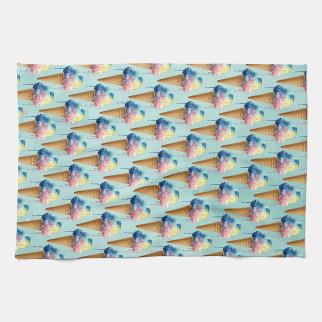 Ice Cream Kitchen Towel (Horizontal)