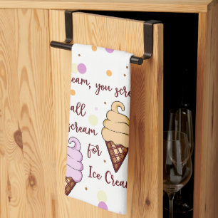 Ice Cream Kitchen Towel