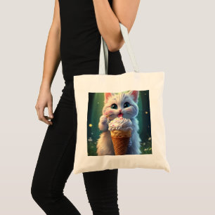 Ice cream Kitty (1): Tote Bag