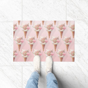 Ice Cream Kitty – Rosy & Dreamy Doormat