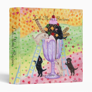 Ice Cream Labradors Binder