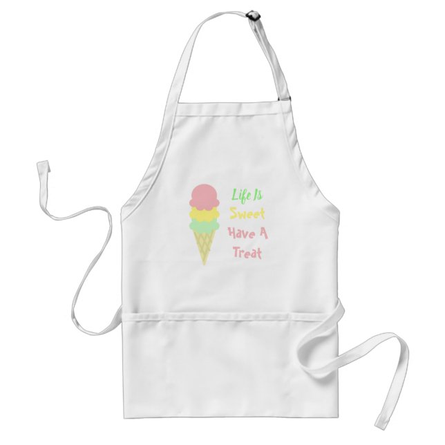 Ice Cream Life Is Sweet Standard Apron (Front)