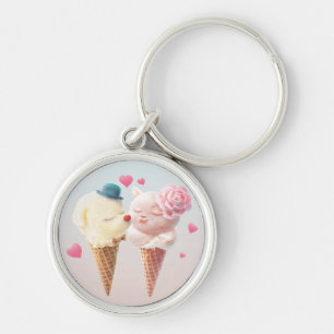 Ice Cream Love Keychain