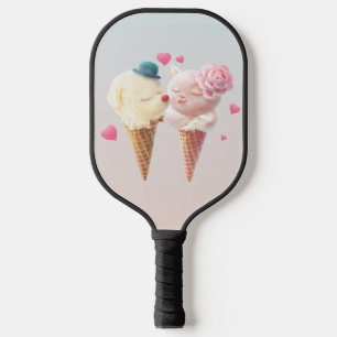 Ice Cream Love Pickleball Paddle