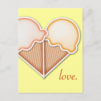 Ice Cream Love Postcard