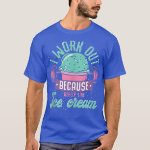 Ice Cream Lover Bodybuilder Fitness Trainer Cheat T-Shirt
