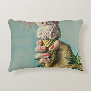 Ice cream lover gift accent pillow