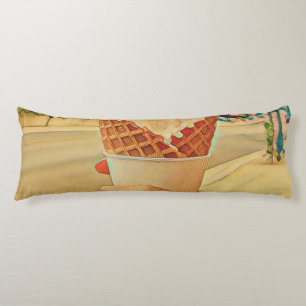 Ice cream lover gift body pillow