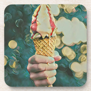 Ice cream lover gift coaster