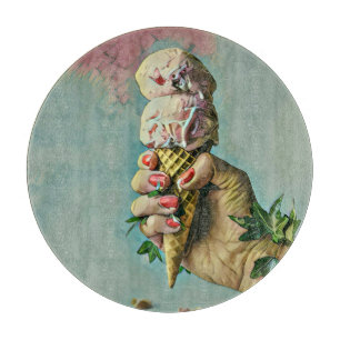 Ice cream lover gift cutting board