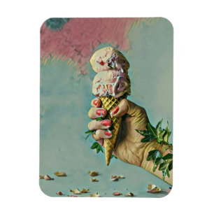Ice cream lover gift magnet