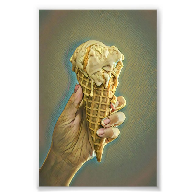 Ice cream lover gift photo print (Front)