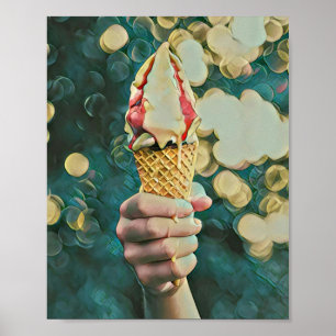 Ice cream lover gift poster