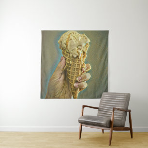 Ice cream lover gift tapestry