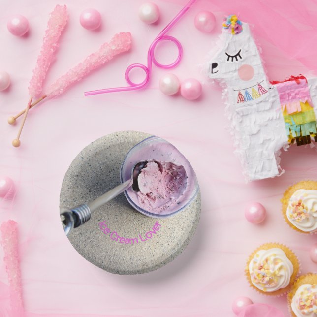 Ice Cream Lover Paper Plate (Party)