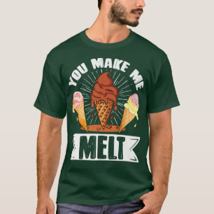 Ice Cream Lover Summer Candy Cone Kawaii You Make T-Shirt