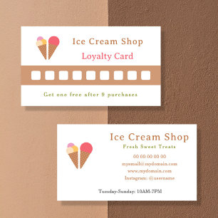 Ice Cream Loyalty Card
