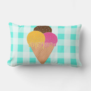 Ice cream lumbar pillow