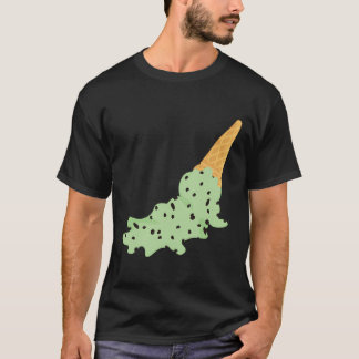 Ice Cream Mint Chocolate Chip Melted T-Shirt