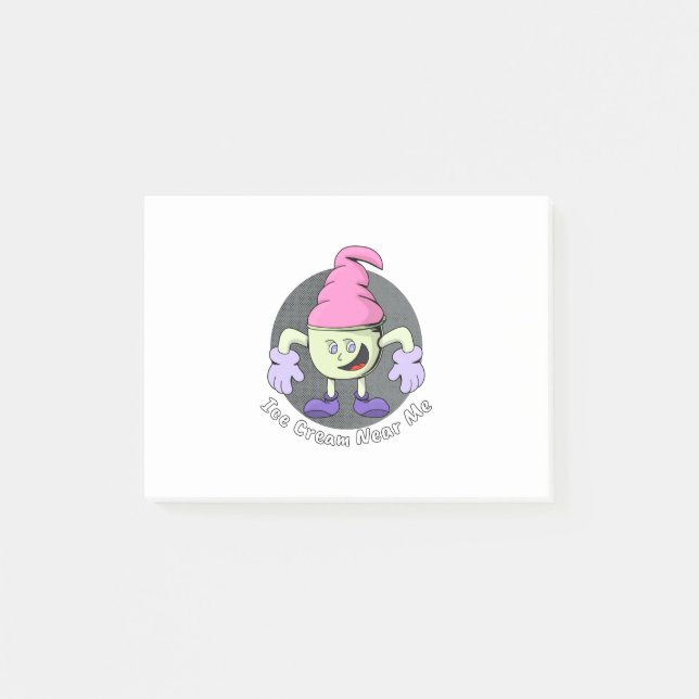 Ice Cream Near Me Post-it Notes (Front)