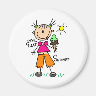 Ice Cream On A Hot Summer Day Magnet