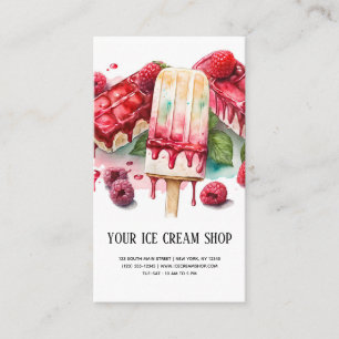 Ice Cream Parlour business card