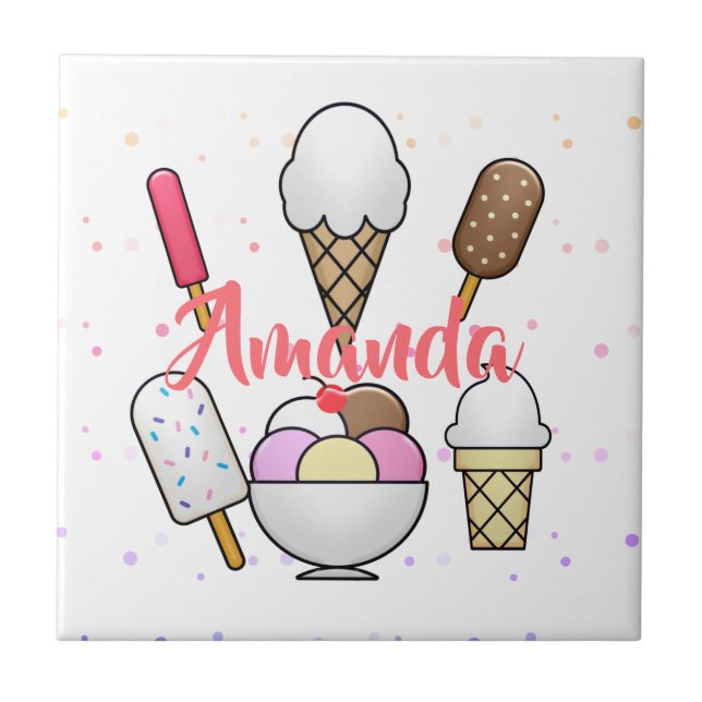 Ice Cream Parlour Dream Tile (Front)