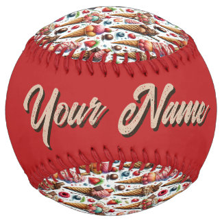 Ice-Cream Parlour Party (personalize) Softball