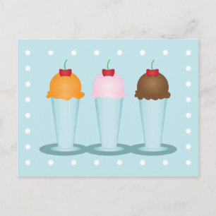 Ice Cream Parlour Postcard