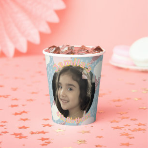 Ice Cream Party Birthday Photo Paper Cups