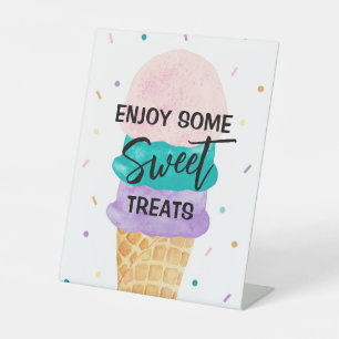 Ice Cream Party Dessert Table Party Sign - Sundae