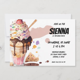 Ice Cream Party Invitation