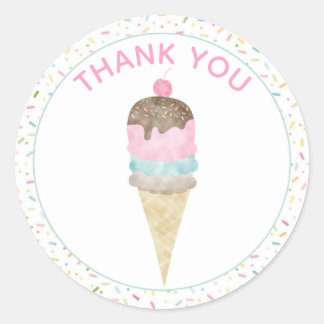 Ice Cream Party Stickers