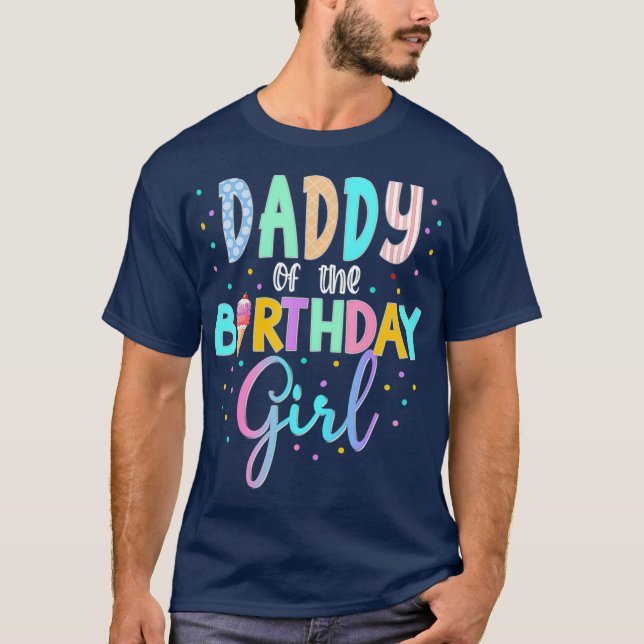 Ice Cream Party Sweet Birthday Theme 1st 3rd T-Shirt (Front)