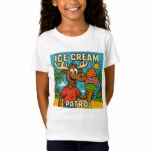 Ice Cream Patrol – Funny Moose Kids’ Summer T-Shir