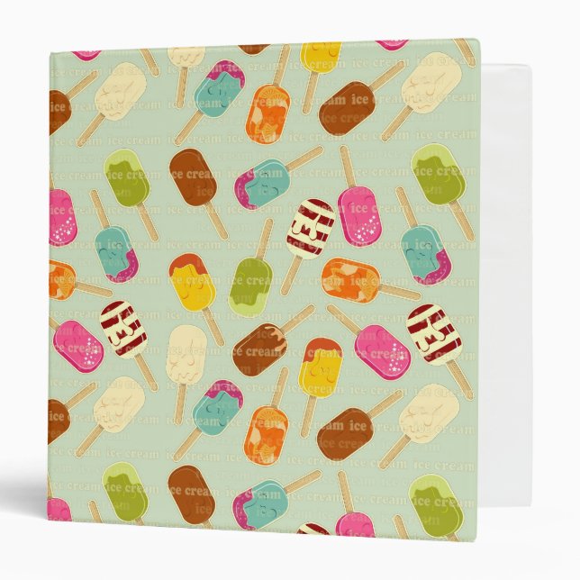 Ice Cream Pattern Binder (Front/Inside)
