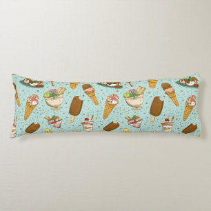 Ice Cream Pattern Body Pillow