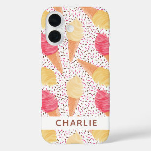 Ice Cream Pattern custom name phone cases
