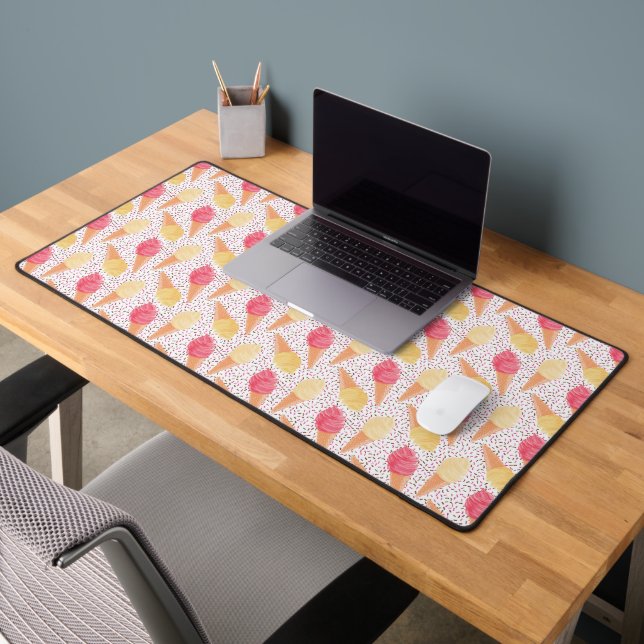 Ice Cream Pattern Desk Mat (Office 2)