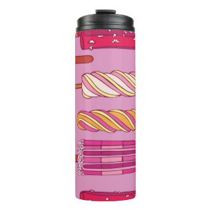 Ice cream pattern,illustration. thermal tumbler