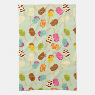 Ice Cream Pattern Kitchen Towel
